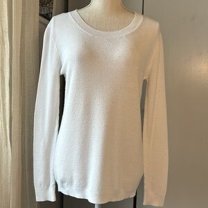So Perfect Pullover long sleeve white sweater